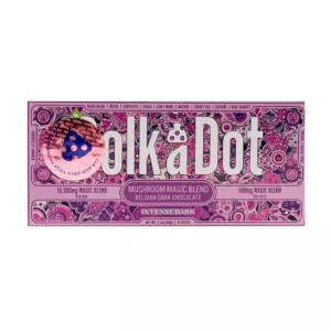 Intense Dark PolkaDot Chocolate Bar