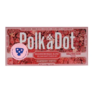 Raspberry Muffin PolkaDot Chocolate Bar